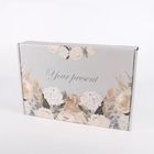 CMYK E Flute Luxury Clothing Packaging Boxes With Flowers Design